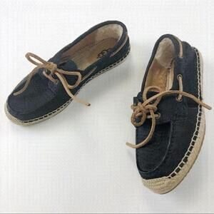 Ugg loafer black calf espadrille Size 7
